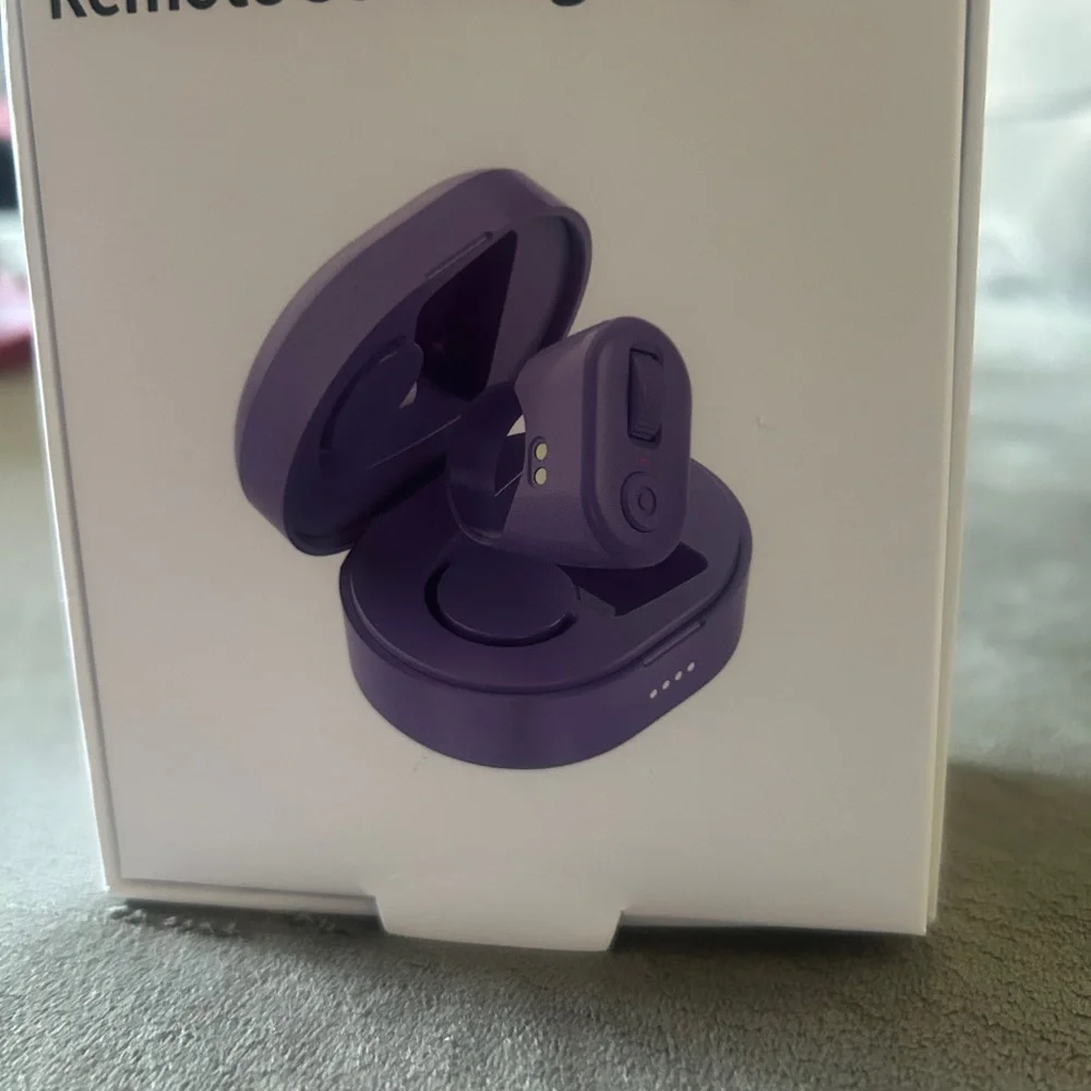 Elegant Purple Remote Scrolling Ring